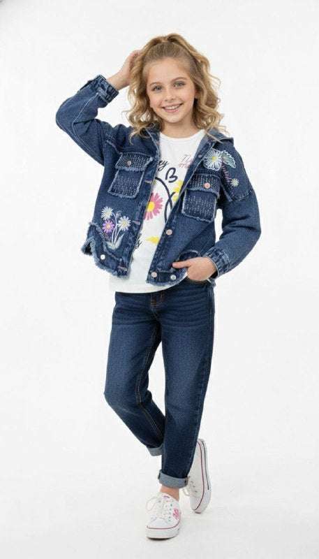 طقم توينز بناتي جينز – قطعتين7127